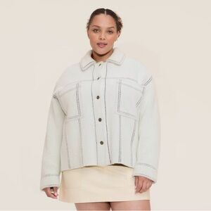 NWT Woolrich x Target Cream Shacket